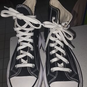 Converse Run Star Hike Canvas Platform Black Size 5.5 Mens 7 Womens